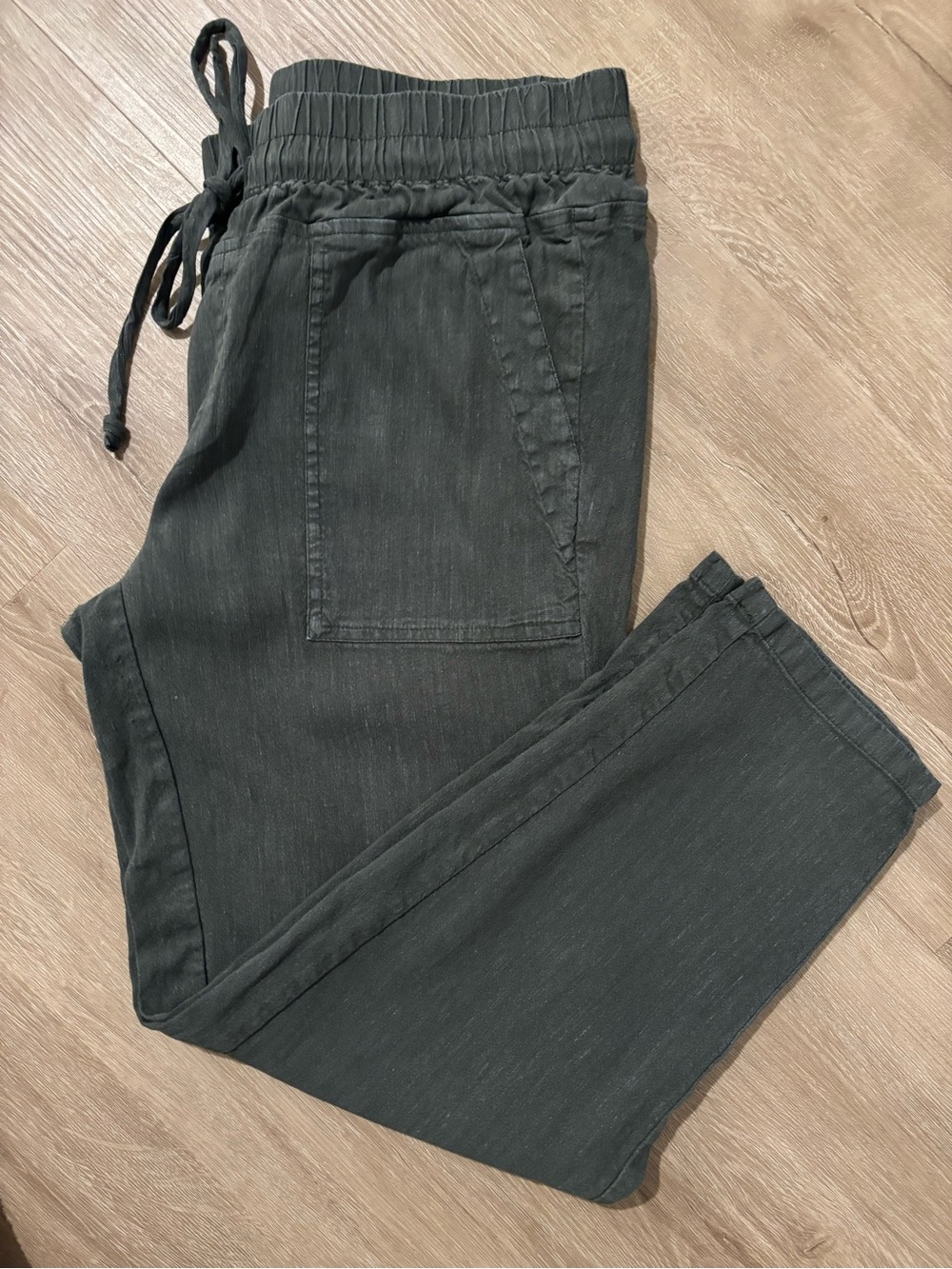 Kut from the Kloth Smocked Waist Linen Pant - Picture 5 of 8